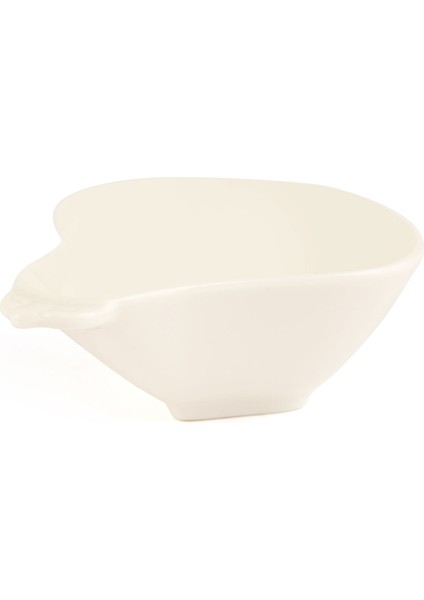 Armut Şekilli Küçük Çerezlik - Beyaz - 8,5 cm