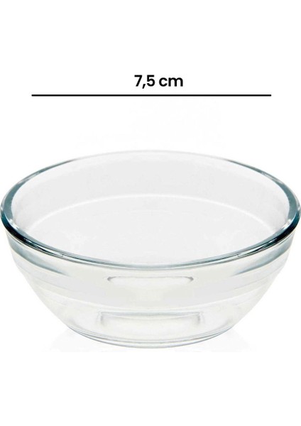 Cam Kase - Şeffaf - 7,5 cm