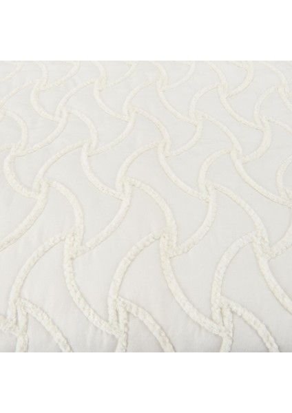 Store Adriel Çift Kişilik 3 Parça Yatak Örtüsü Seti - Krem modelleri