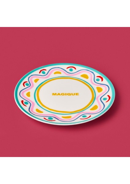 Magique Pasta Tabağı - Renkli - 19 cm