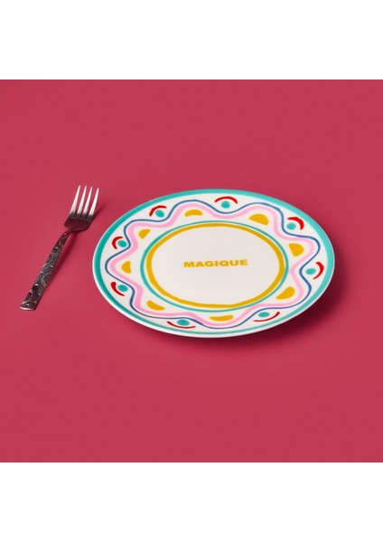 Magique Pasta Tabağı - Renkli - 19 cm