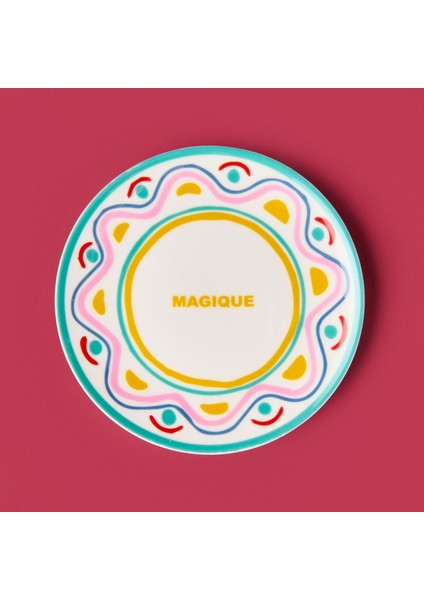 Magique Pasta Tabağı - Renkli - 19 cm