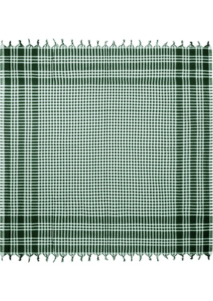 Ekoseli Piknik Örtüsü - Yeşil - 165X165 cm
