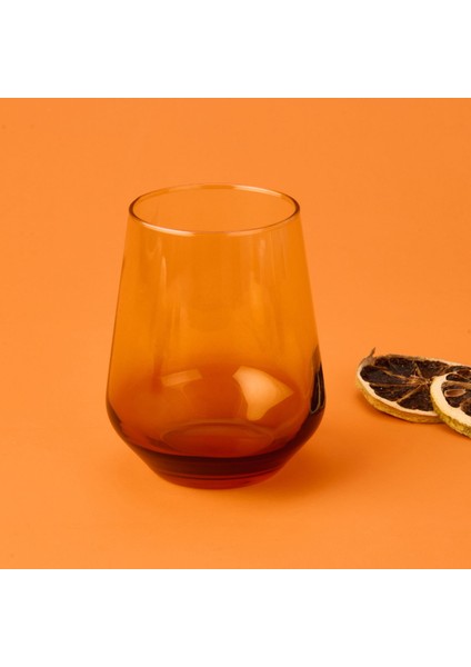 New Iconic 4'lü Su Bardağı Seti - Amber - 425 ml
