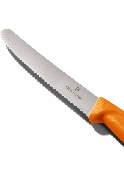 6.7836.L119 Tırtıklı Domates ve Sosis Bıçağı - Turuncu - 11 cm modelleri
