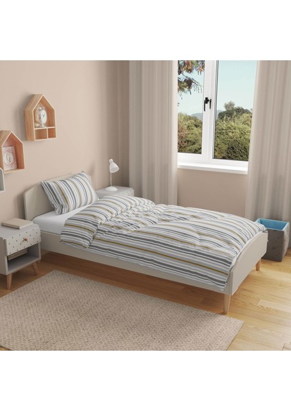 Soft Walden Tek Kişilik Nevresim Takımı - Renkli