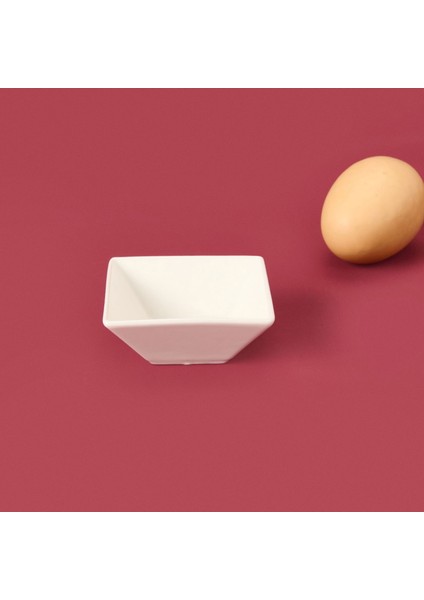 Kare Sosluk - Beyaz - 7 cm