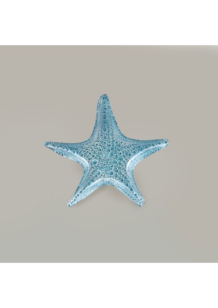 Seaside Dekoratif Tabak - Turkuaz - 35 cm