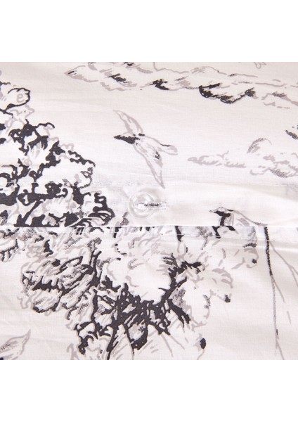 Natura Çift Kişilik Nevresim Takımı - Beyaz / Antrasit modelleri