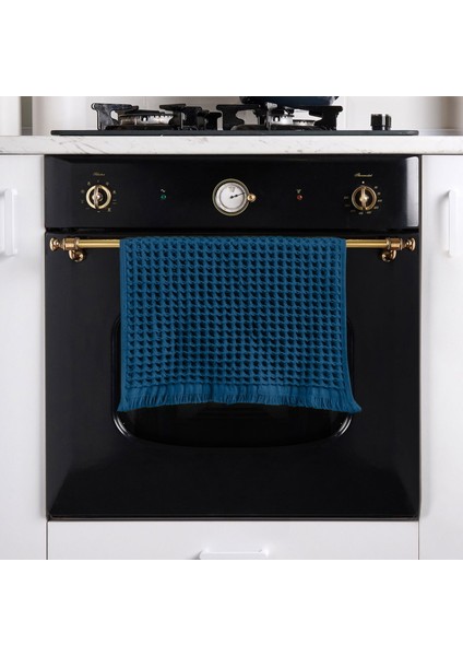 Waffle Mutfak Havlusu - Lacivert - 30X45 cm