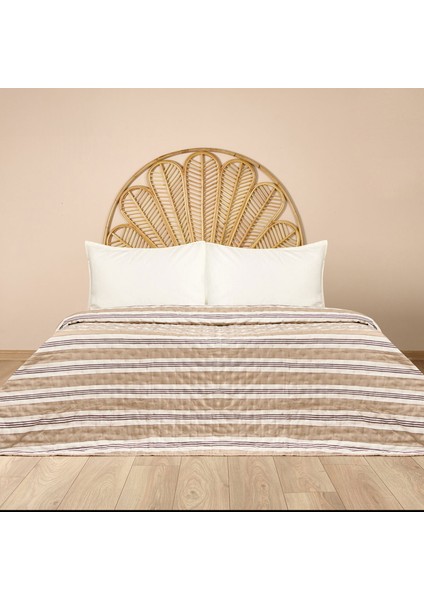 Londra Çift Kişilik Yatak Örtüsü - Antrasit - 200X230 cm
