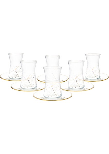 Dragonfly 12 Parça Çay Seti - Renkli - 170 ml