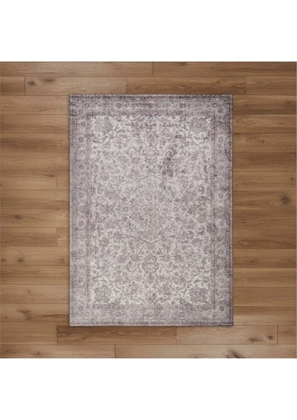 Adave Makine Halısı - Koyu Bej - 160X230 cm