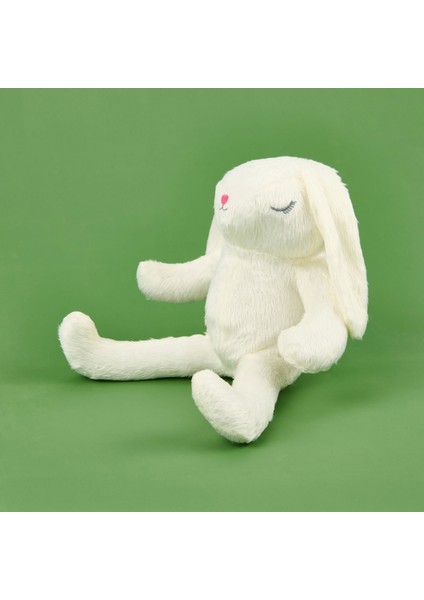 Uyuyan Tavşan Figürlü Yastık - Beyaz - 20X35 cm modelleri