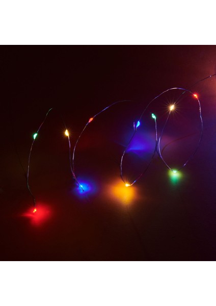 100 Peri LED Işık Zinciri - Renkli - 10 M