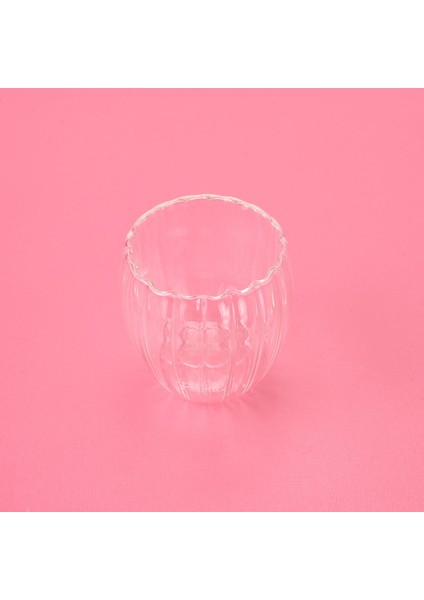 Stripe Çift Cidarlı Bardak - Şeffaf - 250 ml