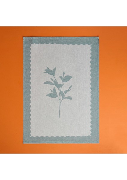 Flower Kurulama Bezi - Yeşil - 40X60 cm