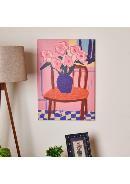 Granny Summer Kanvas Tablo - Renkli - 50X70 cm