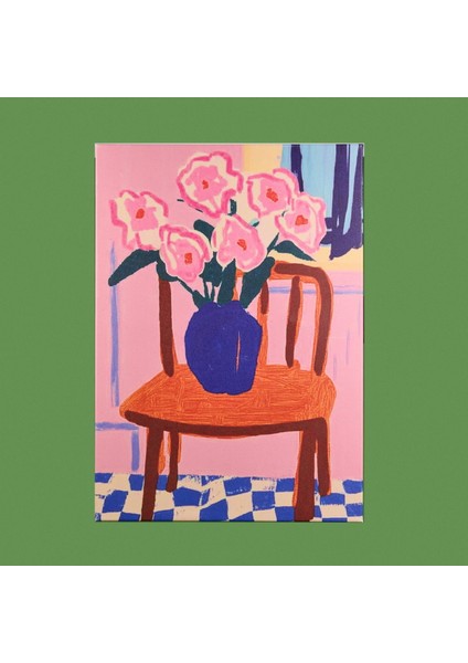 Granny Summer Kanvas Tablo - Renkli - 50X70 cm fiyatları