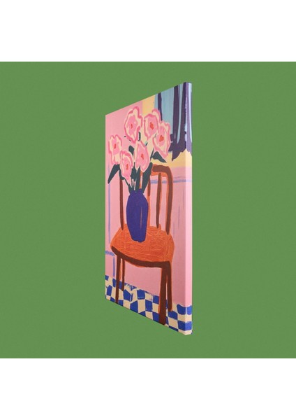 Granny Summer Kanvas Tablo - Renkli - 50X70 cm modelleri
