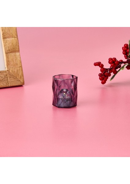 Mini LED Pilli Mum - Gri - 4,7x4,7x5,7 cm