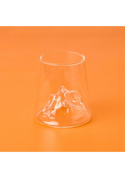 Star Içi Buz Dağı Kabartmalı Bardak - Şeffaf - 400 ml