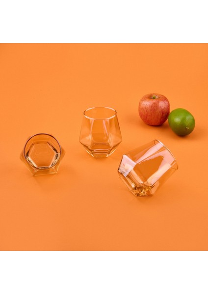 Harper 6'lı Cam Bardak - Amber - 320 ml