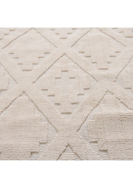 Soft Nil Dekoratif Halı - Ekru - 80X150 cm