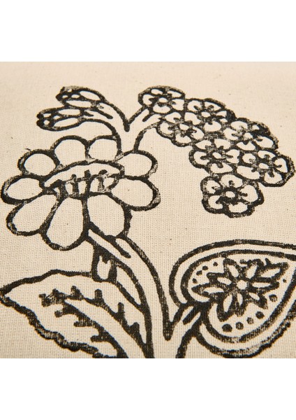 Soft Fiore Kırlent - Ekru - 40X40 cm
