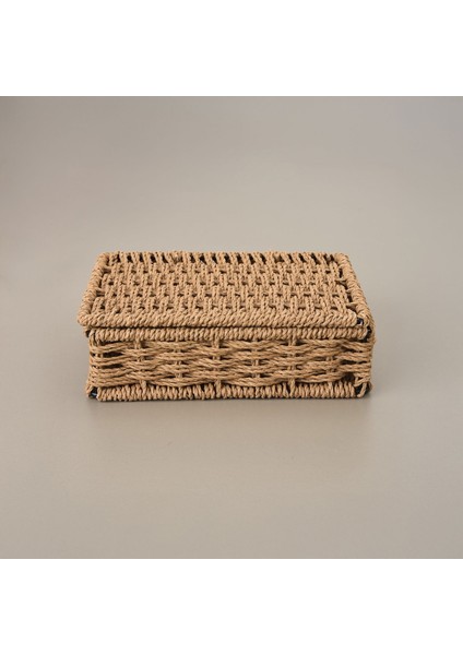 Dekoratif Saklama Kutusu - Kahverengi - 5X15X20 cm