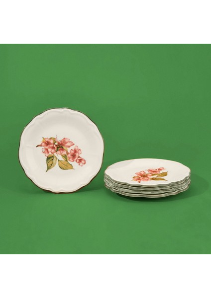 Orchid 6'lı Tatlı Tabağı - Renkli