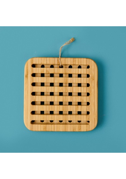 Bambu Kare Nihale - Açık Kahverengi - 17 cm