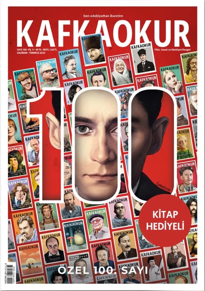 Kafkaokur Dergi 100.SAYI Haziran 2025 - Kitap Hediyeli