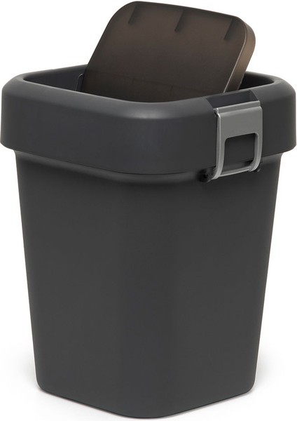 Comfort Dust Bin Siyah Çöp Kovası - 8 Lt