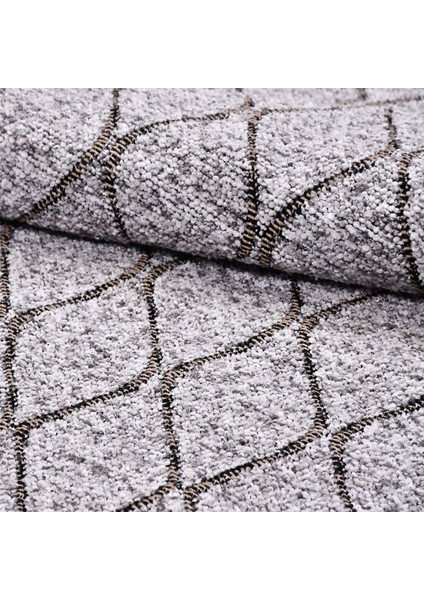 8602 Asil Kahve Modern Kilim - Gri - 80X150 cm