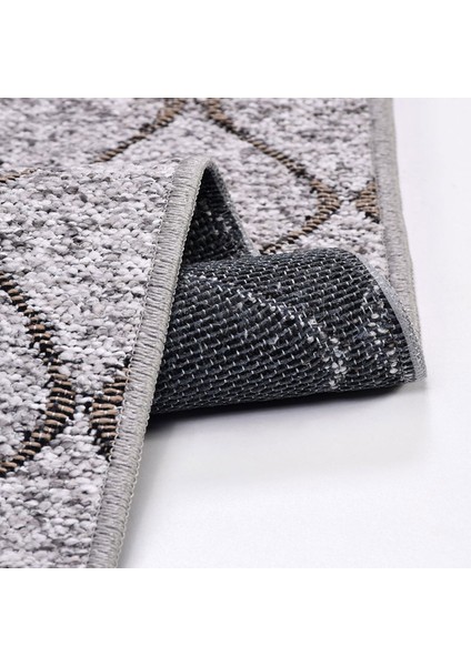 8602 Asil Kahve Modern Kilim - Gri - 80X150 cm