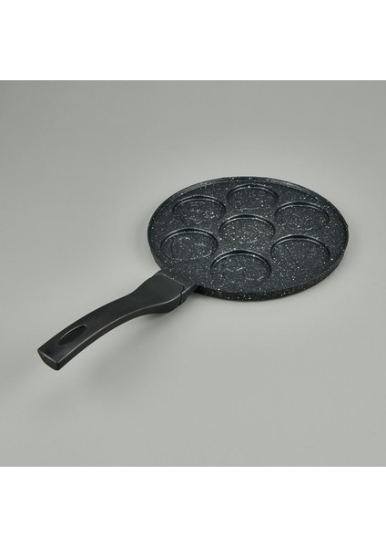 Emojili Pankek Tavası - Gri - 26 cm