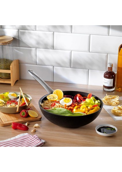 Black Stone Wok Tava - Siyah - 28 cm