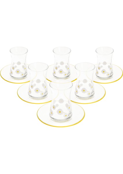 Fiona 12 Parça Çay Seti - Şeffaf - 170 ml