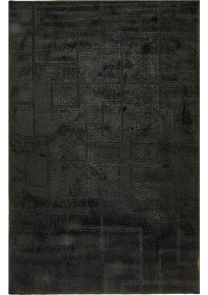 Soft Shaggy Halı - Siyah - 120X180 cm