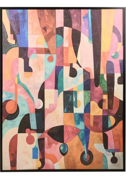 Human Tablo - Renkli - 100X75 cm