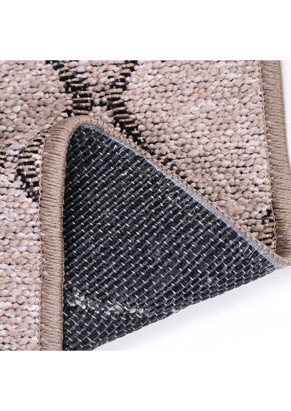 8601 Asil Kahve Modern Kilim - Kahverengi - 120X280 cm