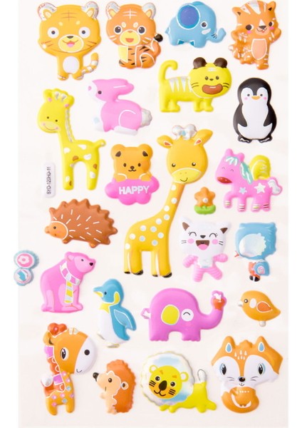 Sevimli Canlılar Sticker Serisi -