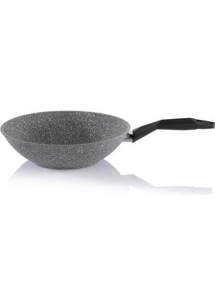Cory Yanmaz Yapışmaz Wok Tava - Gri - 28 cm