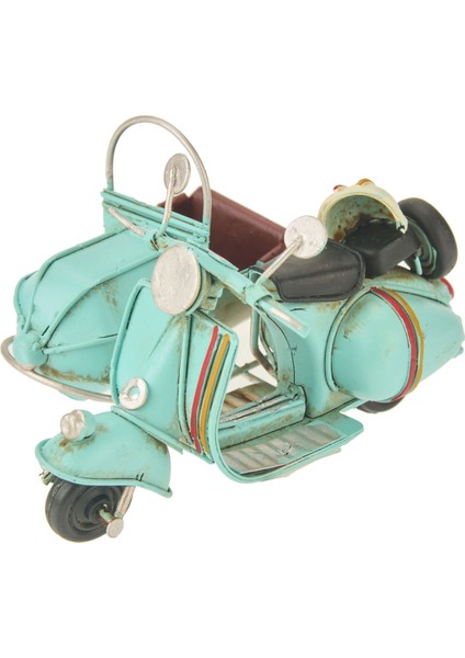 Home Metal Sepetli Scooter - Turkuaz - 10 cm