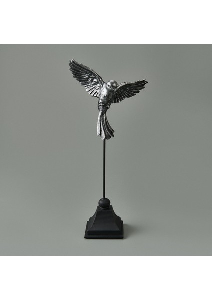 Uccello Dekor - Siyah / Gümüş - 32 cm