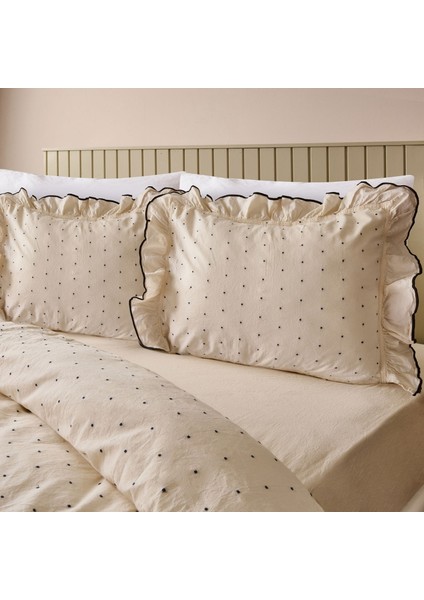 Volute Çift Kişilik Nevresim Takımı - Krem fiyatları