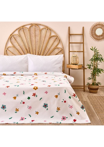 Platanodies Çift Kişilik Pike - Renkli - 200X220 cm
