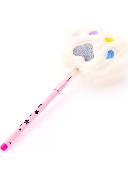 POP-9115 Peluş Pençe Başlıklı Geçmeli Kalem - - 23 cm