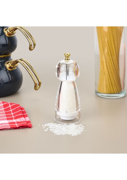 Millo Akrilik Karabiber Değirmeni - Şeffaf - 12,5 cm